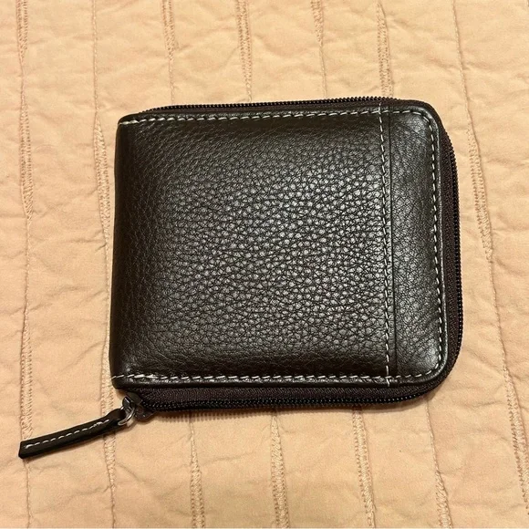 Duluth Dark Brown Leather Wallet - Picture 1 of 4